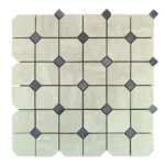 Mosaïque en céramique beige (effet travertin)