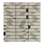 Mosaïque en céramique avec motifs