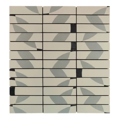 Mosaïque en céramique avec motifs