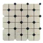 Mosaïque en céramique beige (effet marbre)