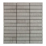 Mosaïque en céramique blanche (effet parquet)