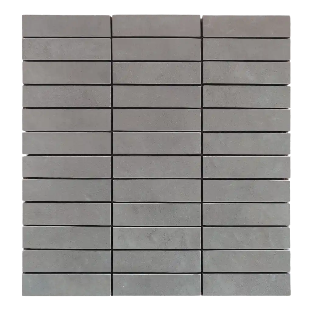 Mosaïque en céramique gris clair