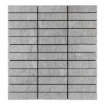Mosaïque en céramique gris clair texturée