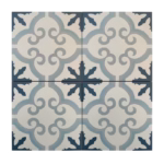 4 carreaux en céramique Flower (carreau de 20 cm), AL-3100