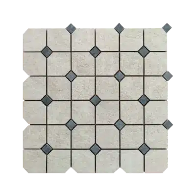 Mosaïque en céramique (forme haxagone)