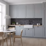 Crédence de cuisine en marbre noir (AL-462)